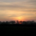 zonsondergang in den Oostkantons